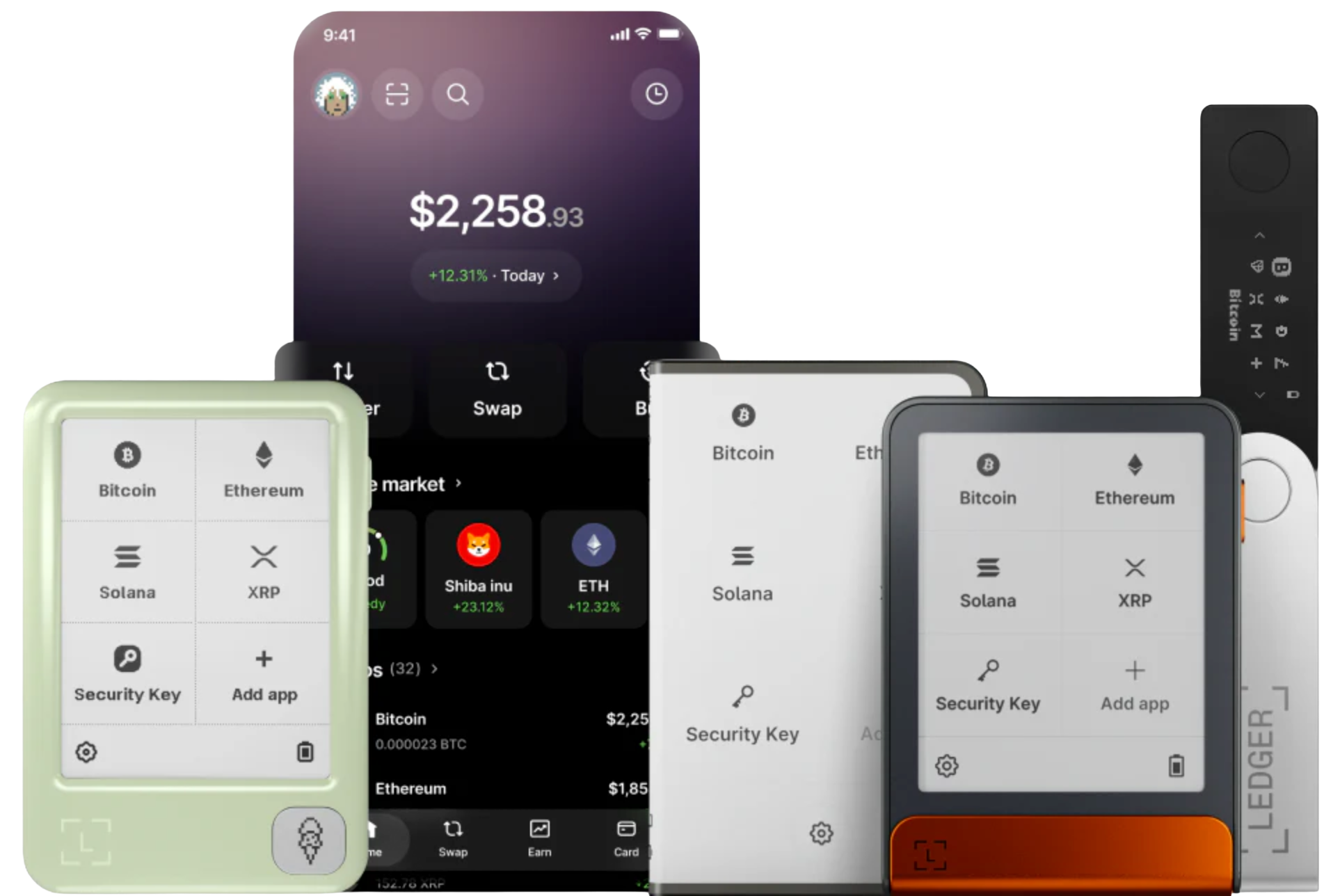 Ledger Wallet 移动端资产管理界面